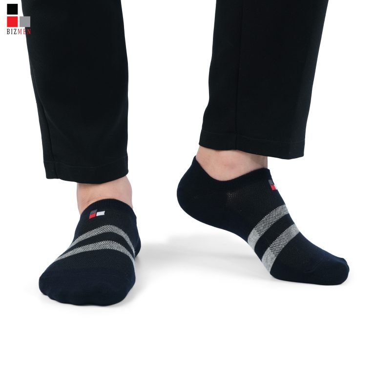 Tất, Vớ Nam Sợi Tre Cổ Lười Kháng Khuẩn Khử Mùi, Có Silicol Chống Trượt - BSC.005 - Đen