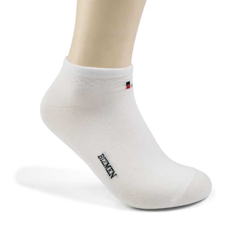 Tất, Vớ Nam Cổ Trung Sợi Compact Cotton Cao Cấp Kháng Khuẩn-Khử Mùi Bizmen - BSC.027 - Trắng