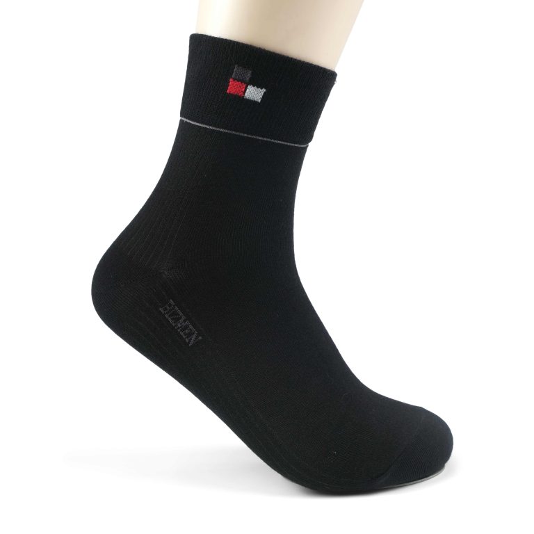 Tất Nam Cotton Cổ Cao Công Sở, Kháng Khuẩn-Khử Mùi Cao Cấp Bizmen - BSC.020 - Xanh Navy